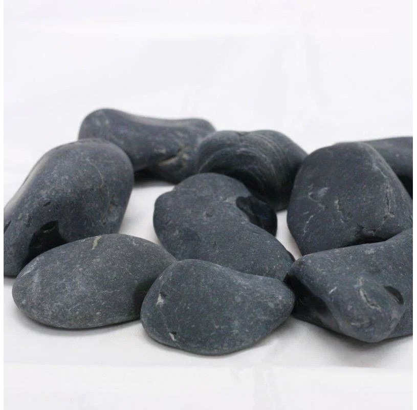 Piedra Canto Rodado Negro 5 - 10cm