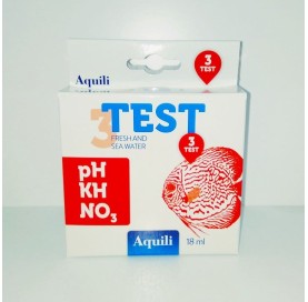 Test 3 en 1 PH - NO3 - KH 18ml Aquili